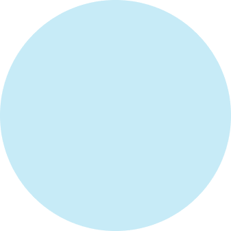 Blue circle on black background
